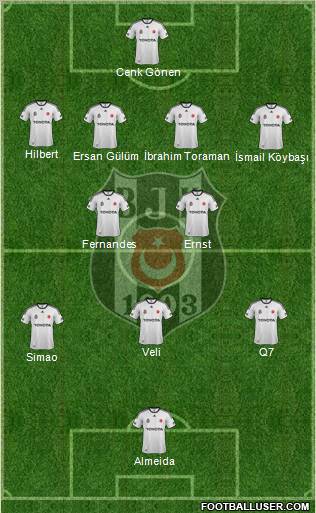 Besiktas JK Formation 2011