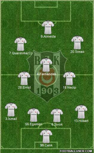 Besiktas JK Formation 2011