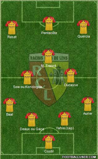 Racing Club de Lens Formation 2011