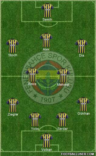 Fenerbahçe SK Formation 2011