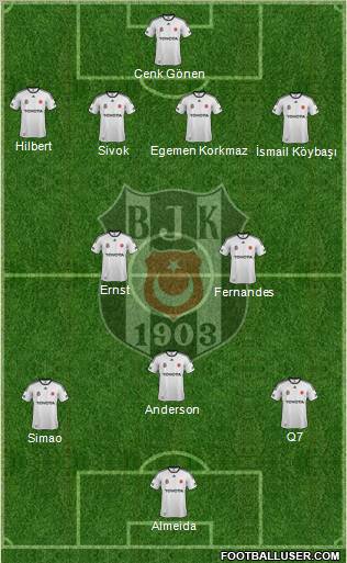 Besiktas JK Formation 2011