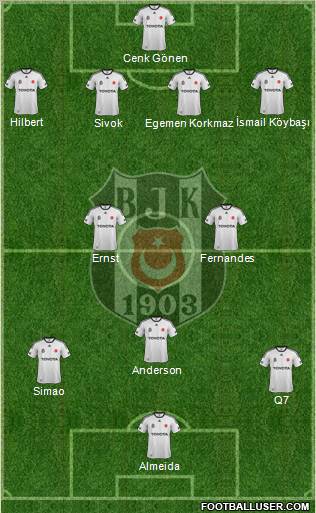 Besiktas JK Formation 2011