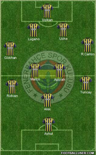 Fenerbahçe SK Formation 2011