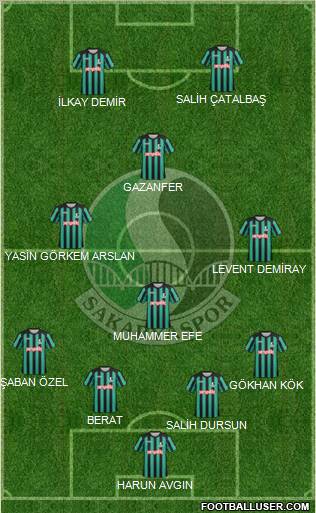 Sakaryaspor A.S. Formation 2011