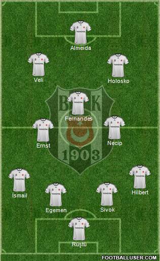 Besiktas JK Formation 2011