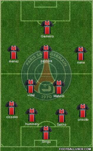 Paris Saint-Germain Formation 2011