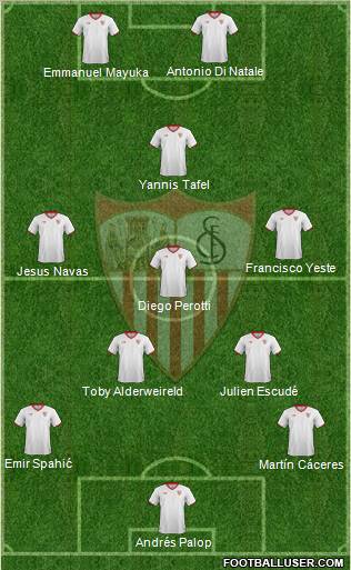 Sevilla F.C., S.A.D. Formation 2011
