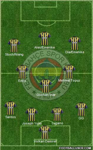 Fenerbahçe SK Formation 2011