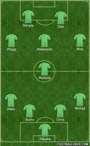 Pro Evolution Soccer Team Formation 2011