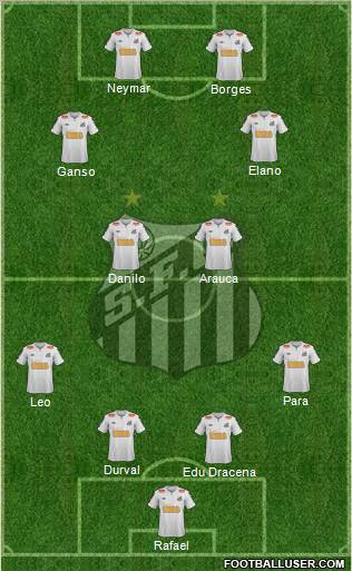 Santos FC Formation 2011