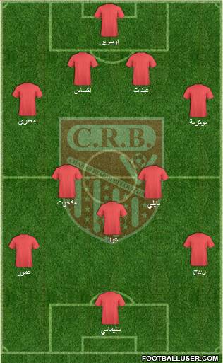 Chabab Riadhi Belouizdad 4-3-3 football formation