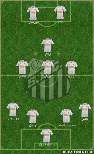 Santos FC Formation 2011