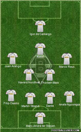 Borussia Mönchengladbach Formation 2011