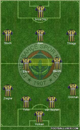 Fenerbahçe SK Formation 2011