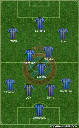 Club Brugge KV Formation 2011