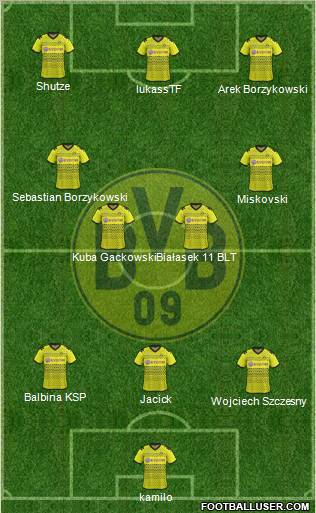 Borussia Dortmund Formation 2011