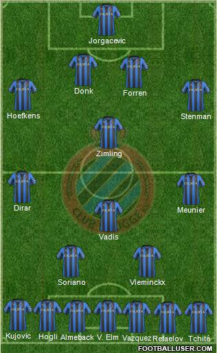 Club Brugge KV Formation 2011