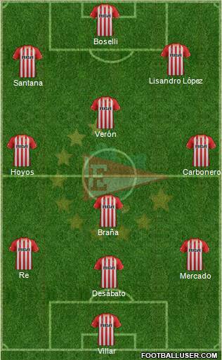 Estudiantes de La Plata Formation 2011