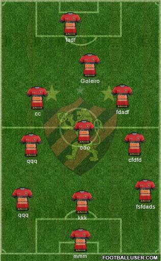 Sport C Recife 3-5-1-1 football formation