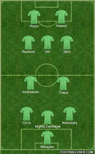 Pro Evolution Soccer Team Formation 2011