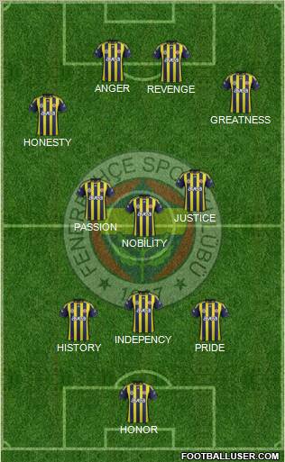 Fenerbahçe SK Formation 2011