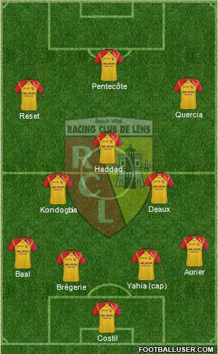 Racing Club de Lens Formation 2011