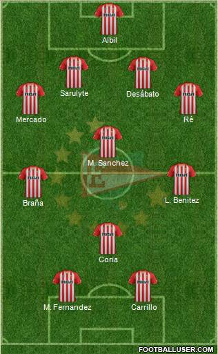 Estudiantes de La Plata Formation 2011
