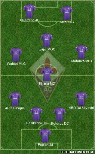 Fiorentina Formation 2011