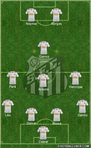 Santos FC Formation 2011