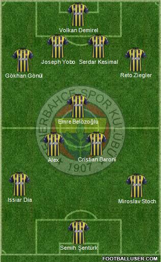 Fenerbahçe SK Formation 2011