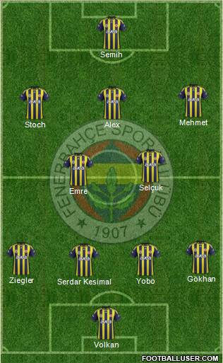 Fenerbahçe SK Formation 2011