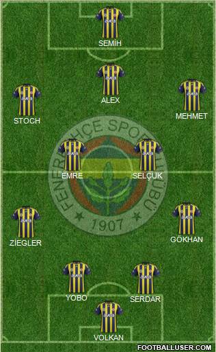 Fenerbahçe SK Formation 2011