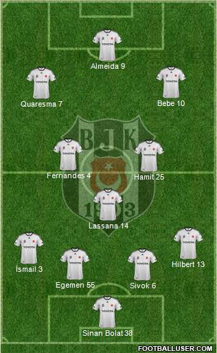 Besiktas JK Formation 2011