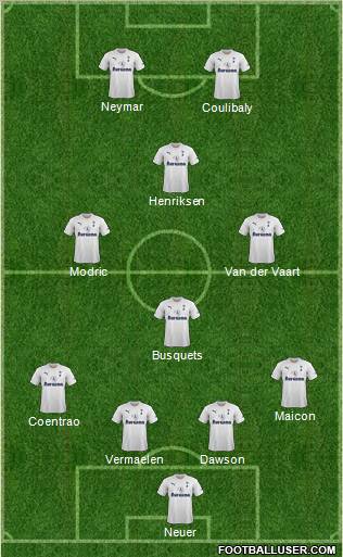 Tottenham Hotspur Formation 2011