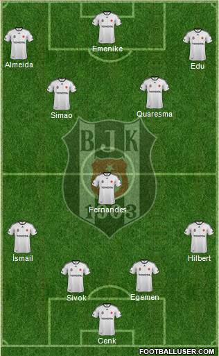 Besiktas JK Formation 2011
