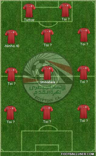 Egypt football formation