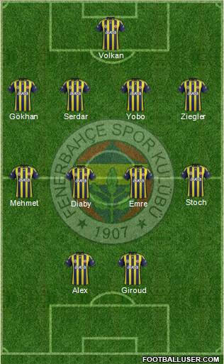 Fenerbahçe SK Formation 2011