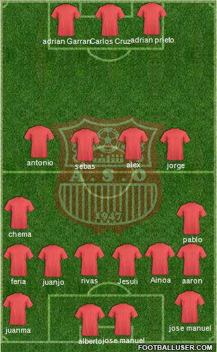 Amel Saad Olympic Chlef 4-1-4-1 football formation