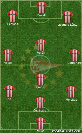 Estudiantes de La Plata Formation 2011
