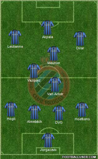 Club Brugge KV Formation 2011