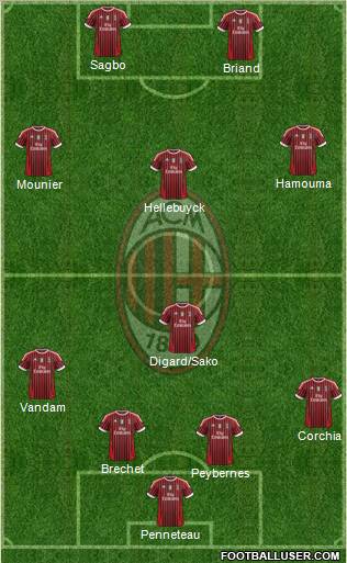 A.C. Milan Formation 2011