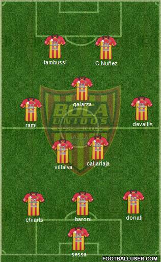 Boca Unidos Formation 2011