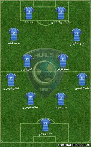 Al-Hilal (KSA) Formation 2011