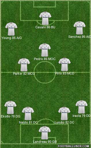Tottenham Hotspur Formation 2011