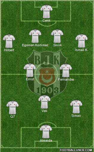 Besiktas JK Formation 2011