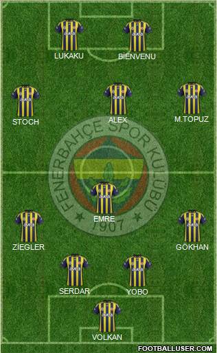 Fenerbahçe SK Formation 2011