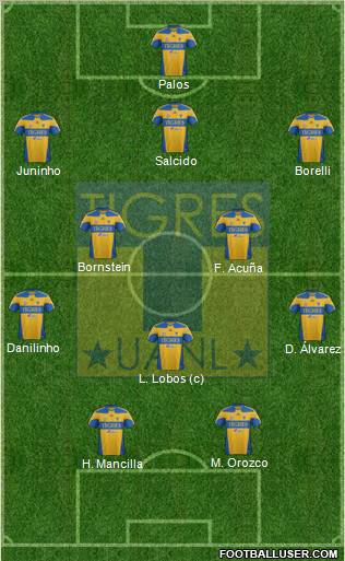 Club Universitario de Nuevo León Formation 2011