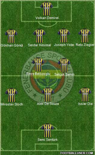 Fenerbahçe SK Formation 2011