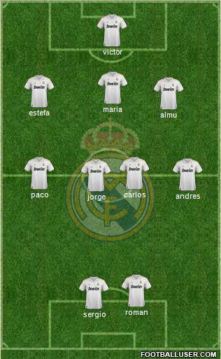 Real Madrid C.F. Formation 2011
