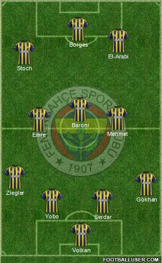 Fenerbahçe SK Formation 2011
